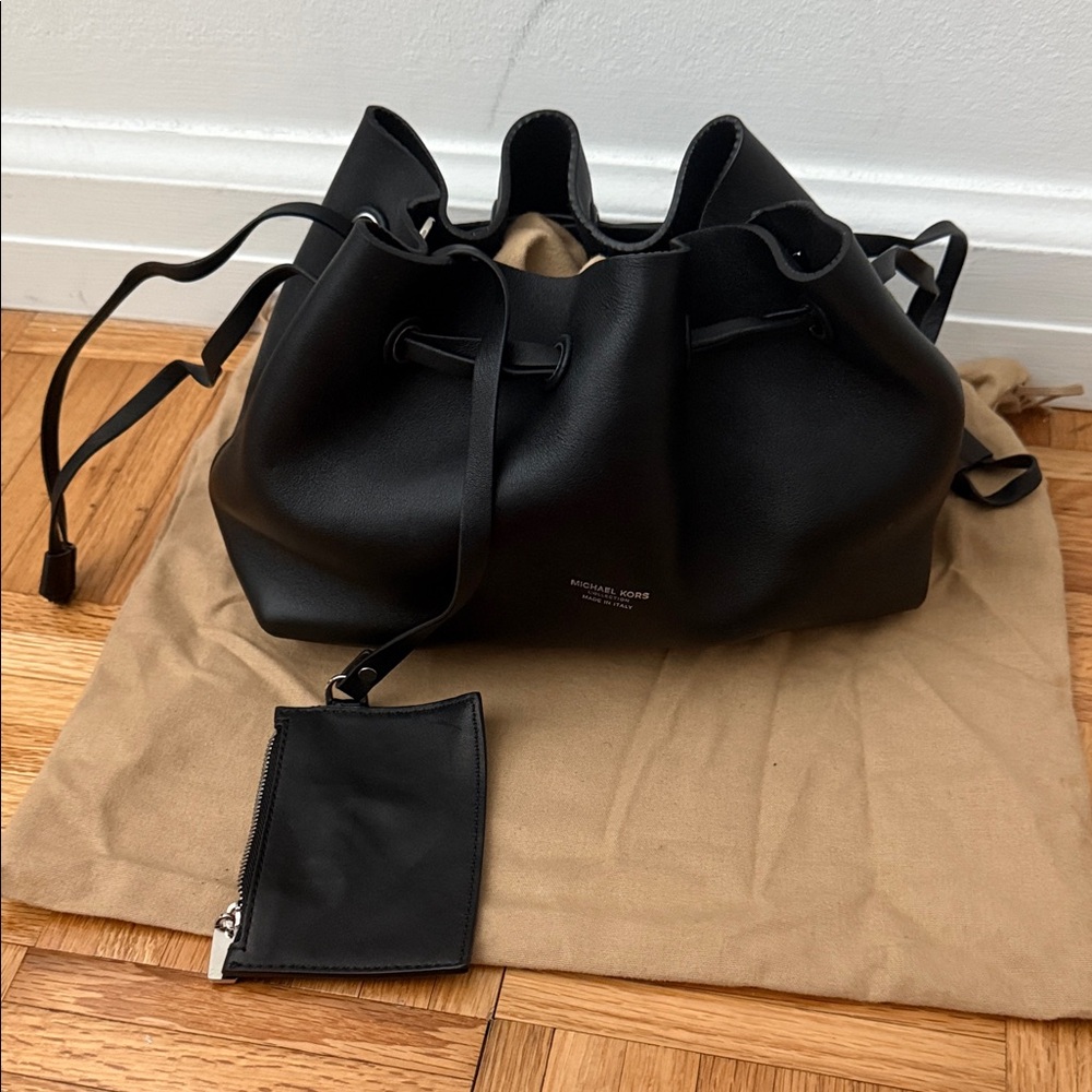 Michael Kors Collection Black Leather Tote
